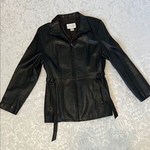 Worthington Classic Black Leather Jacket